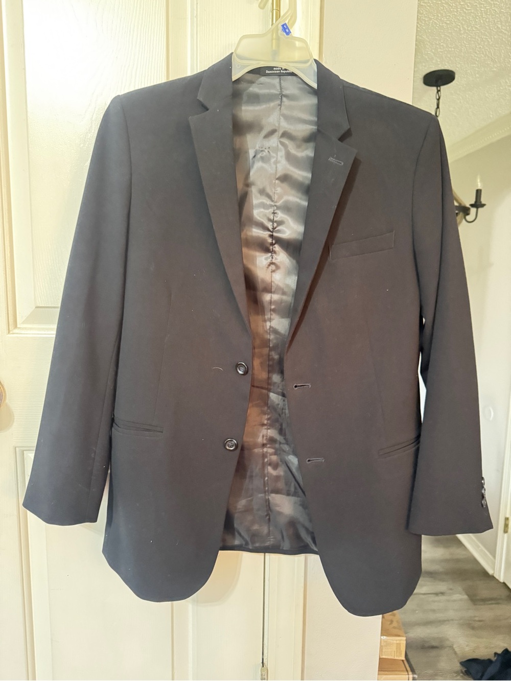 Calvin Klein teen boys Black Blazer - Classic Tailored Suit Jacket